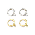 Round One Touch Earring Making Hoop, Gold/Silver huggie hoop, sku#J100