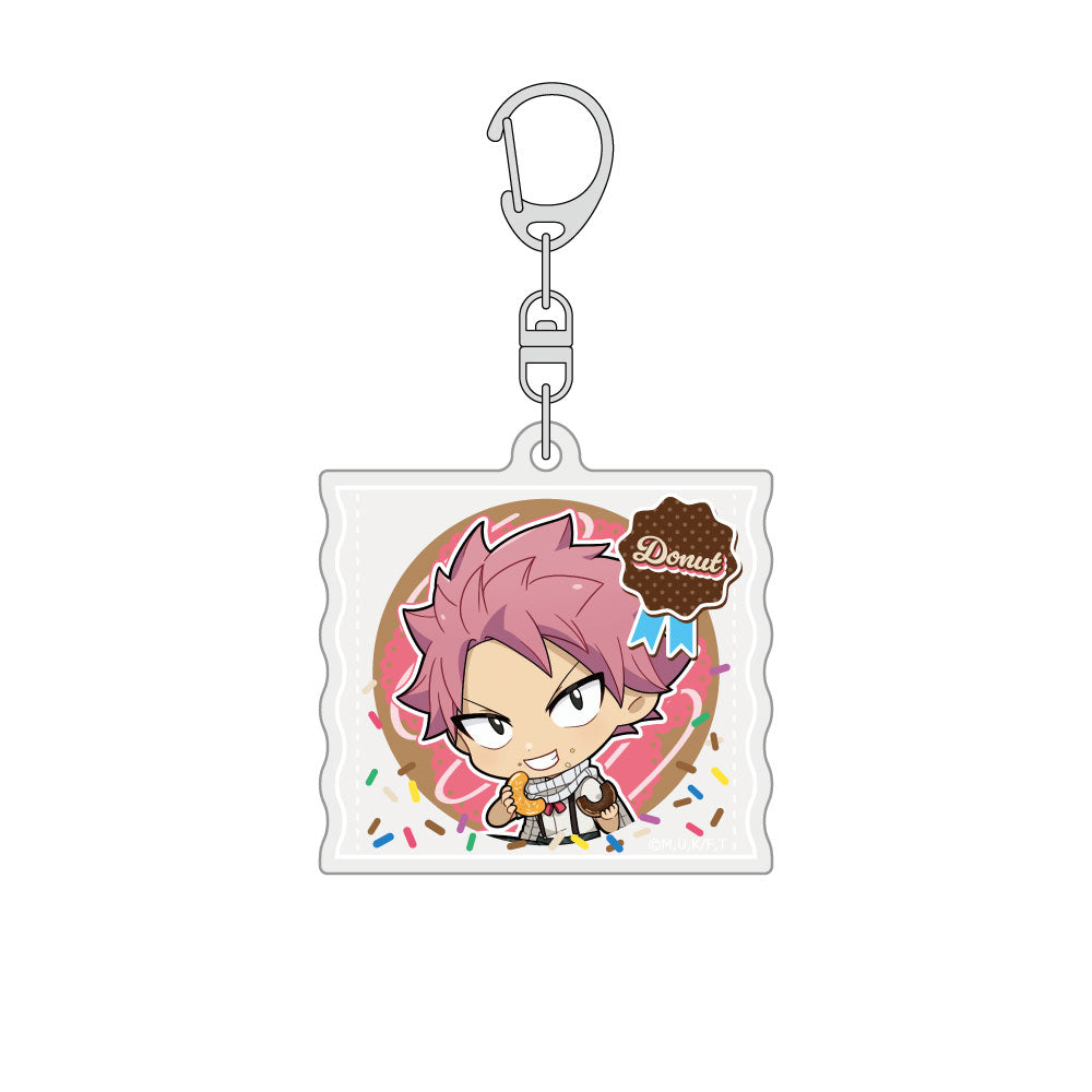 FAIRY TAIL 100 YEARS QUEST - NATSU DRAGNEEL DONUT ACRYLIC KEYCHAIN