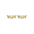 Gold CZ Butterfly Adjustable Ring, Sku#LD427
