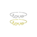 Silver Gold Love Adjustable Bracelet, Sku#A445