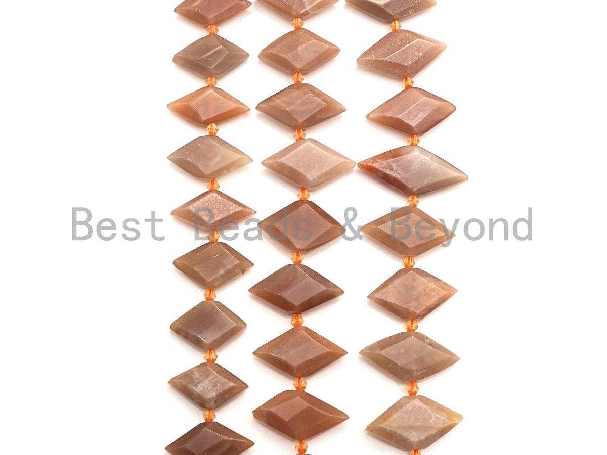 High Quality Natural Peach Moonstone Horse Eye Shape Beads, Natural Moonstone beads, 16x30mm, sku#U671