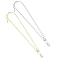 Gold Round Square Pendant Layering Necklace, Sku#EF473