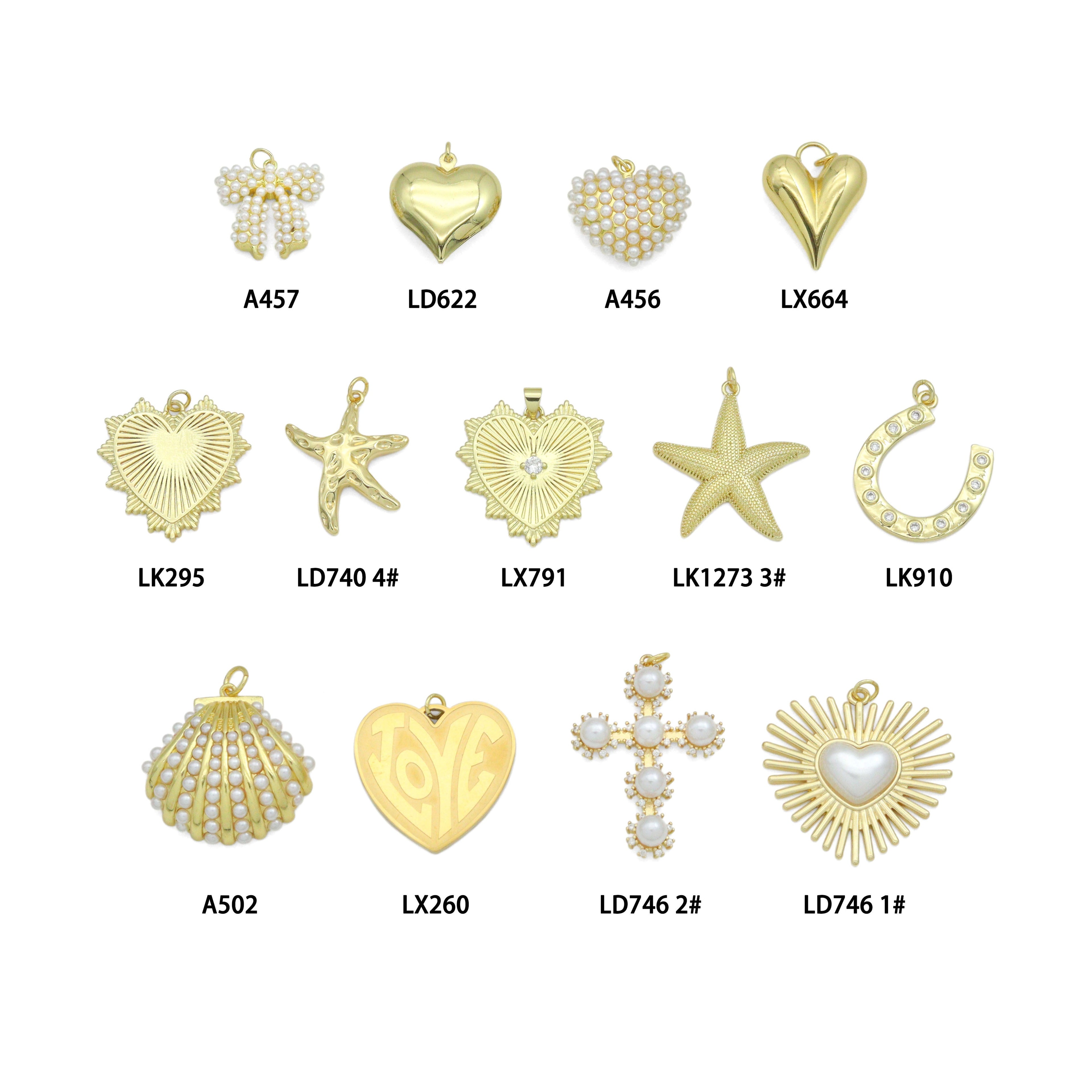 MIXED Detachable Center Pendant for Scarf & charm bar necklace, EFC-1