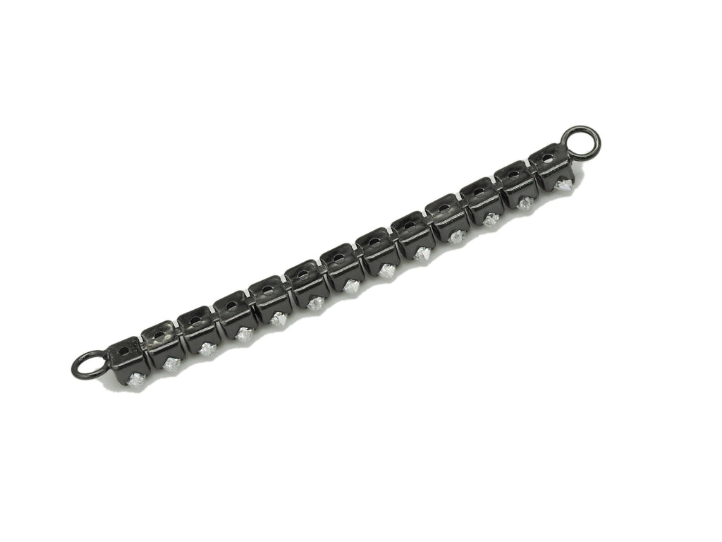 Teardrop CZ Long Bar Charm, Sku#Y640