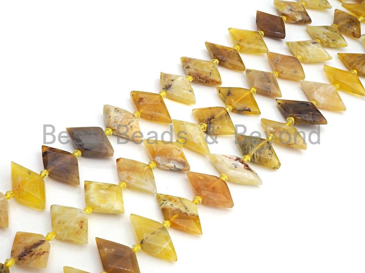 High Quality Natural Yellow Opal Horse Eye Shape Beads, Natural Yellow Opal beads, 16x30mm, sku#U673
