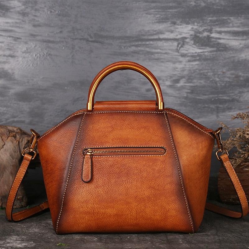 Sac à bandoulière en cuir gaufré Mandala