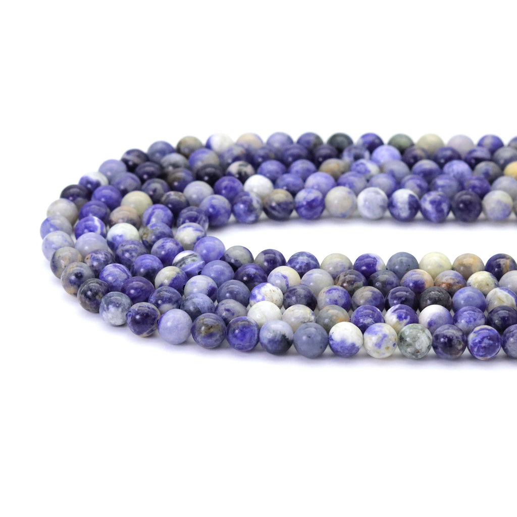 Genuine Sodalite Round Smooth Beads, Sku#U1780