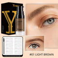 Brow Gel & 4-Prong Eyebrow Pen Set - Smudge-Proof & Water-Resistant for Long-Lasting, Natural-Looking Brows