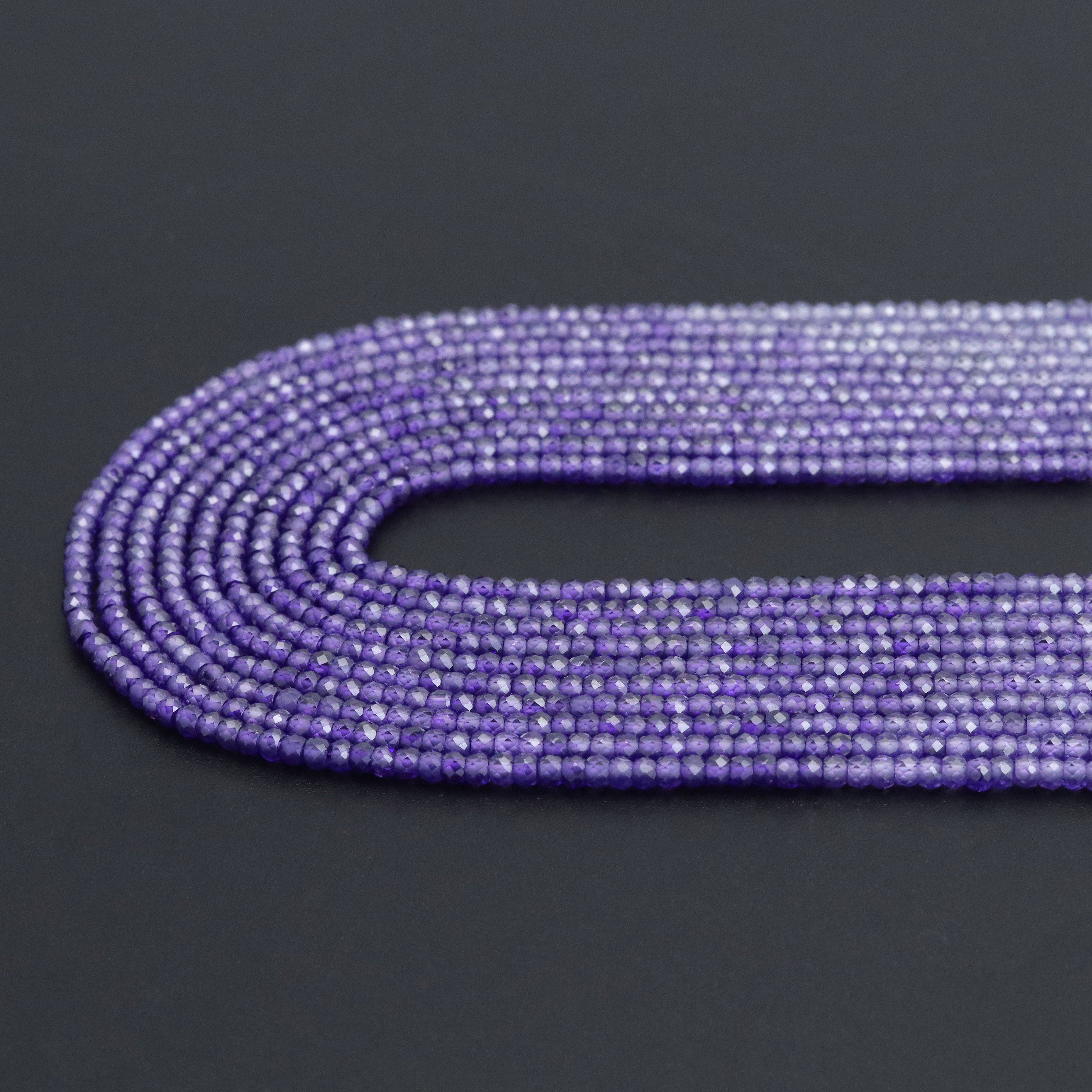 2x3mm Faceted Rondelle CZ Beads, Sku#U2129