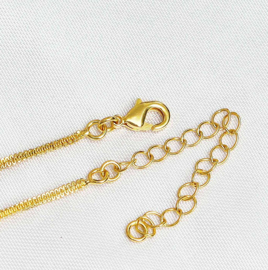 Dainty Gold Mesh Chain Necklace, sku#ZX71