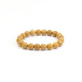 Genuine Yellow Jasper Round Stretchy Bracelet, Sku#EF446