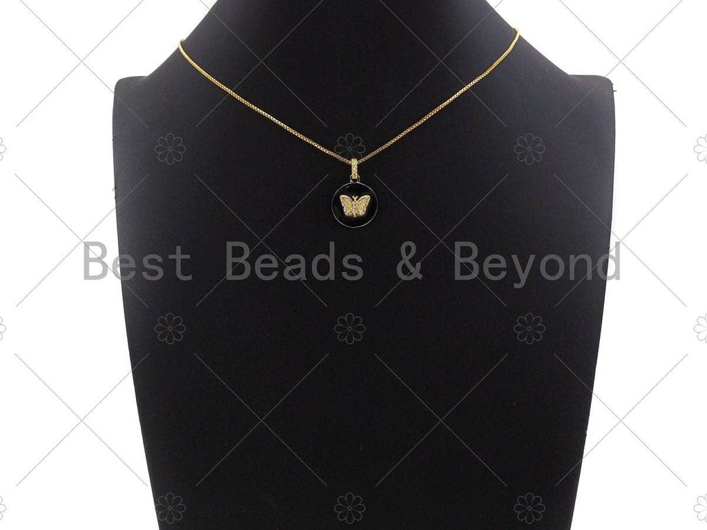 CZ  Evil Eye Crown Butterfly Elephant Coin Pendant, sku#L278