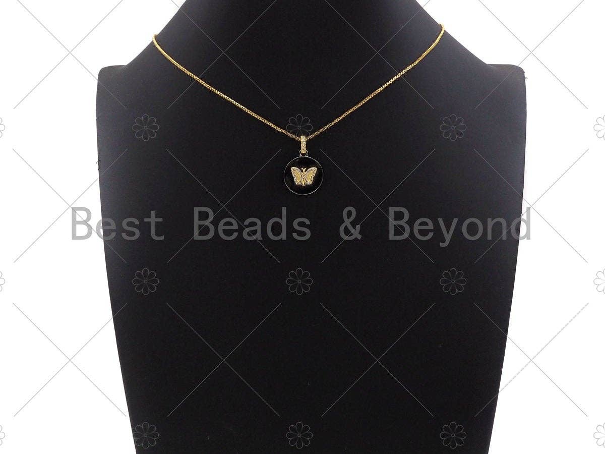 CZ  Evil Eye Crown Butterfly Elephant Coin Pendant, sku#L278
