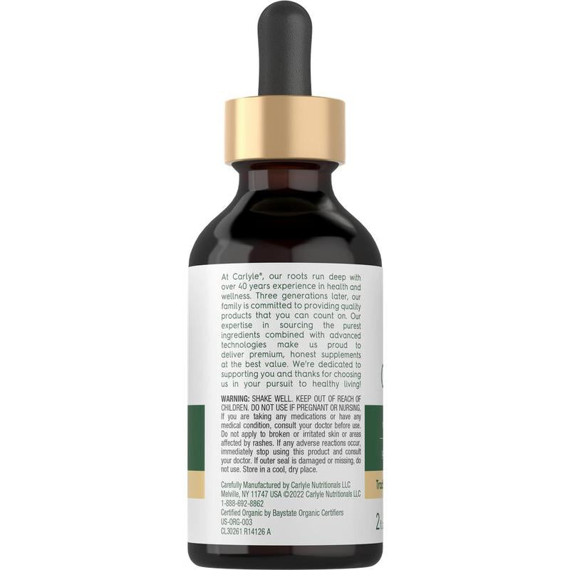 Carlyle Organic Oil of Oregano Liquid Drops | 2 Fl Oz | Vegan Herbal Supplement | Non-Gmo, Gluten Free