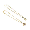 Gold Mixed Paperclip Link Chain Necklace with Flower/Cross Pendant,sku#EF322
