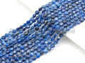 4mm High Quality Checkboard cut Kyanite Coin Shape Beads, Natural Hyanite Beads, 15.5" Full Stand, sku#U790