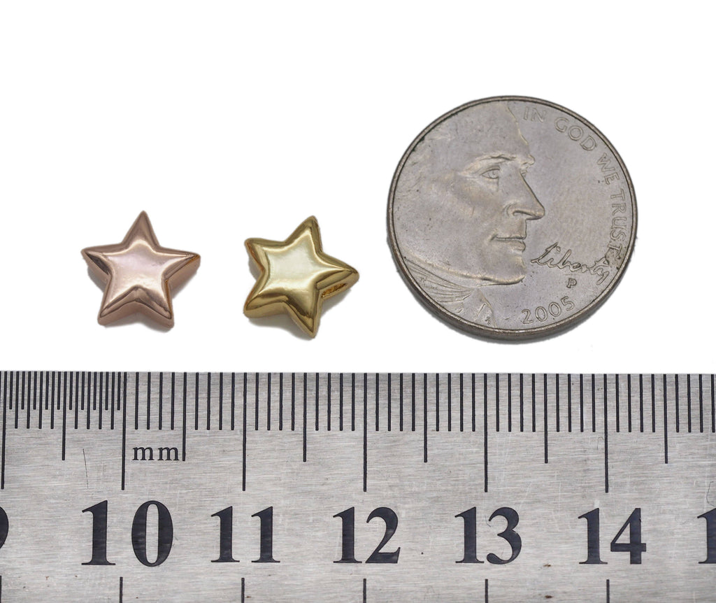 Large Hole Five Point Star Charm, Sku#LD234