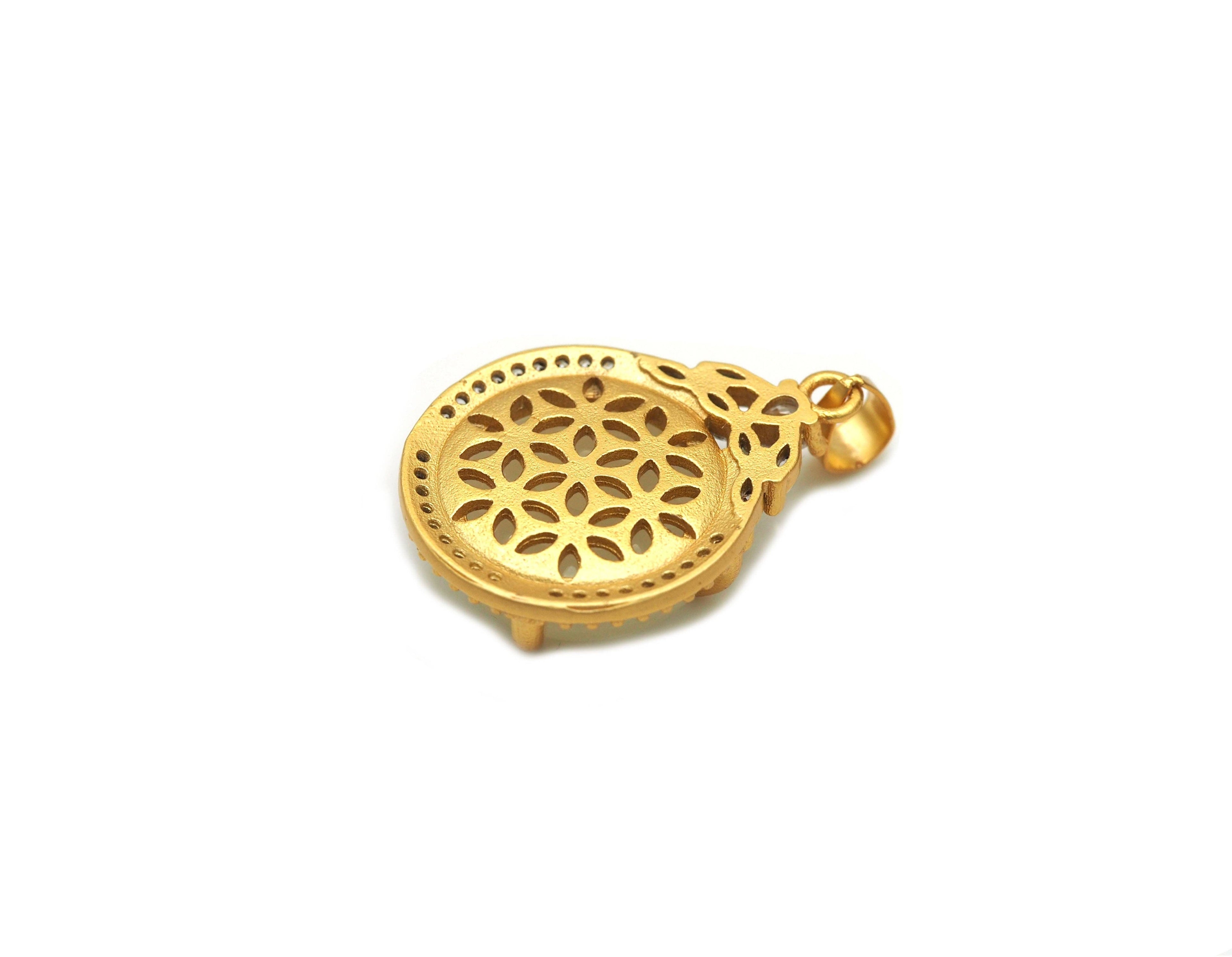 CZ Jade Charm, Sku#B161
