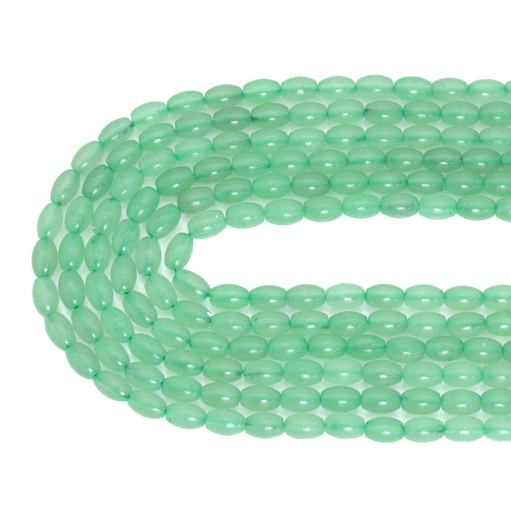 Genuine Green Aventurine Drum Shape Smooth Beads, Sku#U1735