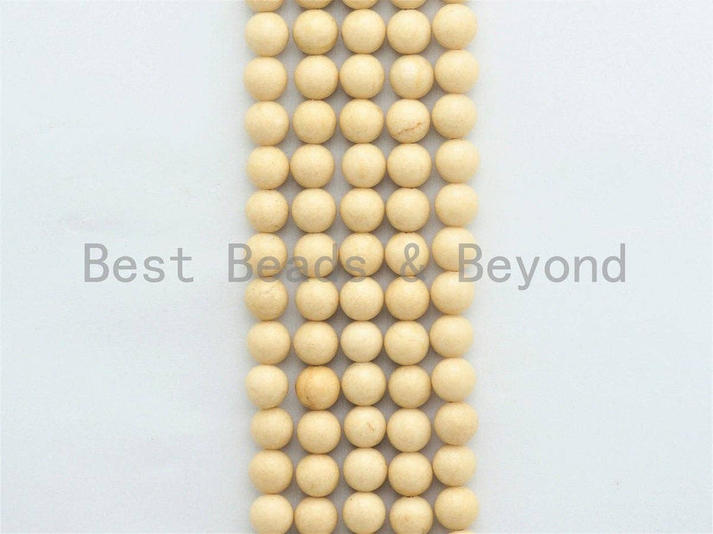 High Quality Wood Agate Beads, 6mm/8mm/10mm /12mm Cream Round Smooth Agate Beads,Loose Wood Agate Beads, 15.5inch strand, SKU#U423
