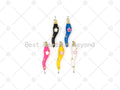 Colorful Enamel Five Point Star on Pepper Shape Pendant, 18K Gold Filled Enamel Charm, Necklace Bracelet Charm Pendant,6x26mm,Sku#Y539
