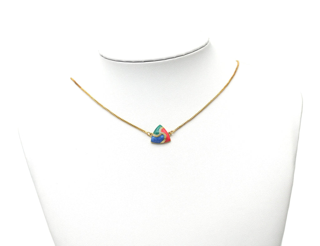 Enamel Triangle Charm, SKu#Y604