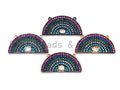 Colorful CZ Micro Pave Rainbow Shape Pendant ,13x27mm,Cubic Zirconia Rainbow Charm,sku#F863