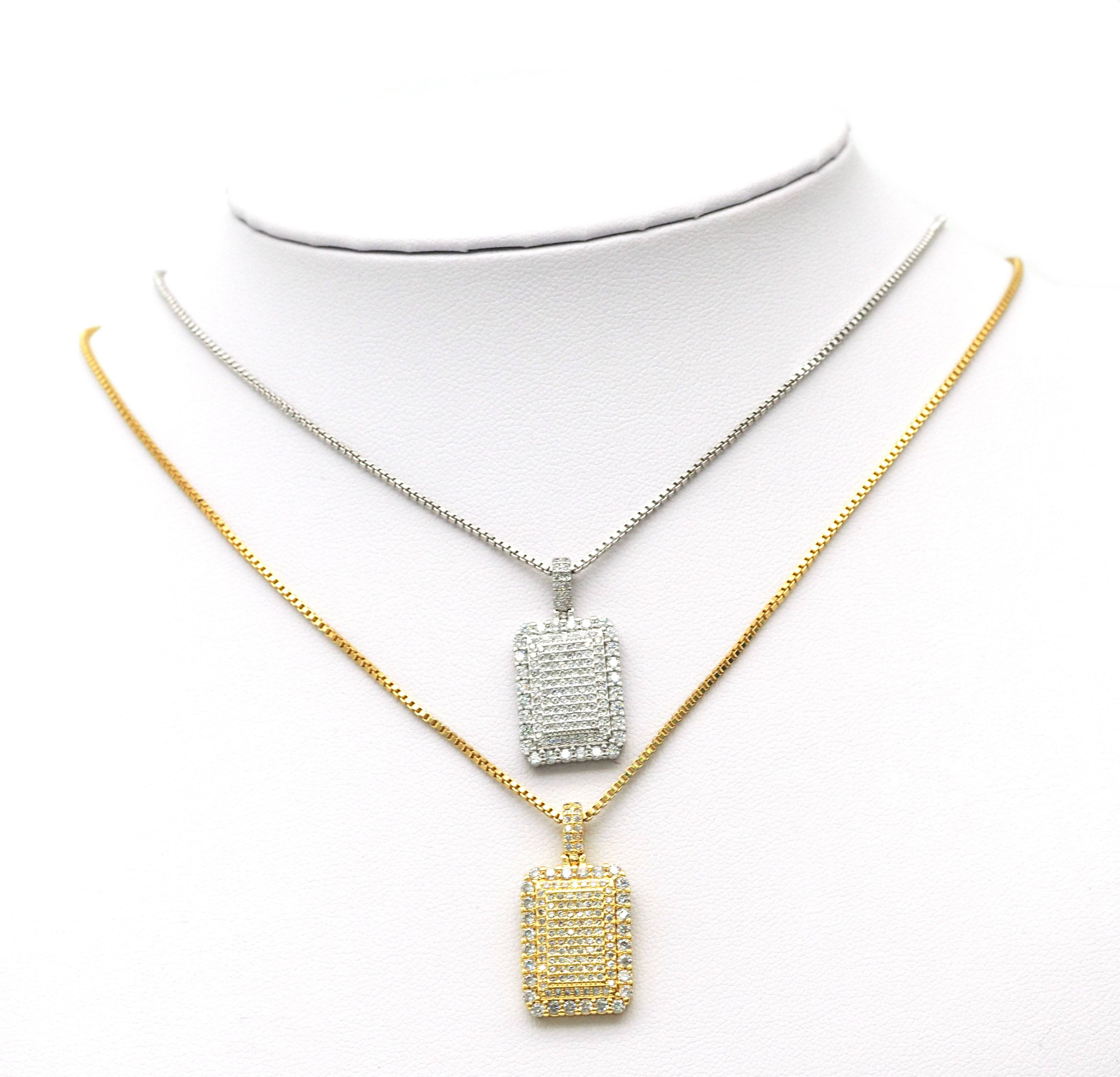 CZ Rectangle Charm, Sku#JL86