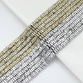 2x4mm Matt Hematite Square Beads, Sku#S160