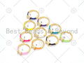 Colorful Enamel Adjustable Ring,Sku#X235