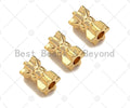 14K Gold High Polished Drum Shape Spacer Beads, Cylinder Beads, Men's Jewelry Findings, Bracelet Necklace Beads,4x5mm, Sku#ZX10