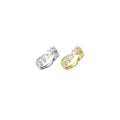 Gold Silver String Hearts Criss Cross Adjustable Ring, Sku#A174