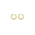 Plain Gold Thick Hoop Earrings, Sku#Y909