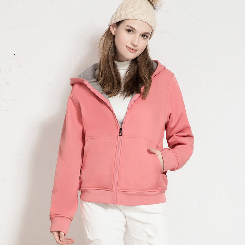 Women's Outdoor Waterproof And Windproof Fleece Jacket