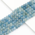Genuine Top Quality Blue Calcite, 6mm/8mm/10mm, Sku#U1646