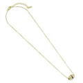 Dainty Colorful CZ Oval Beads Pendant Necklace, Sku#EF482