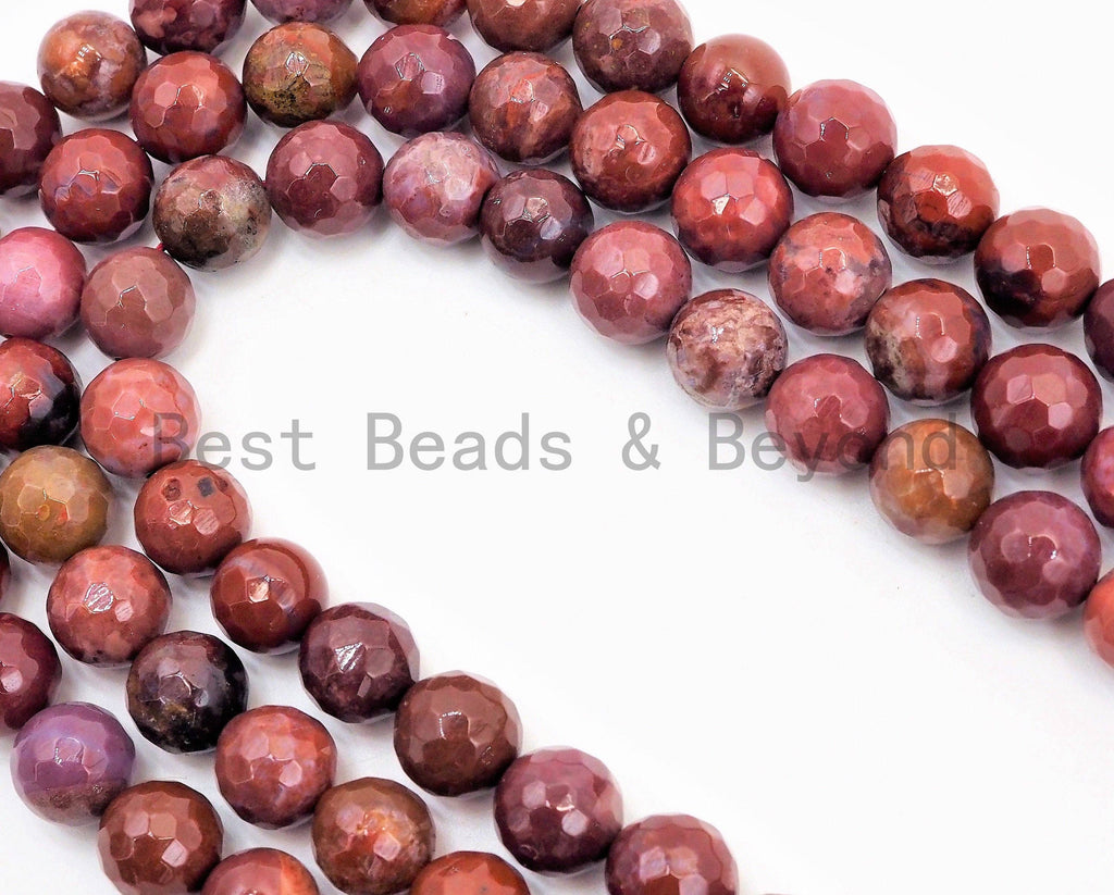 Quality Natural Faceted Bloodshot Jade beads, 8mm/10mm/12mm Red Agate Gemstone beads, Red Jade Beads, 15.5inch strand, SKU#U329