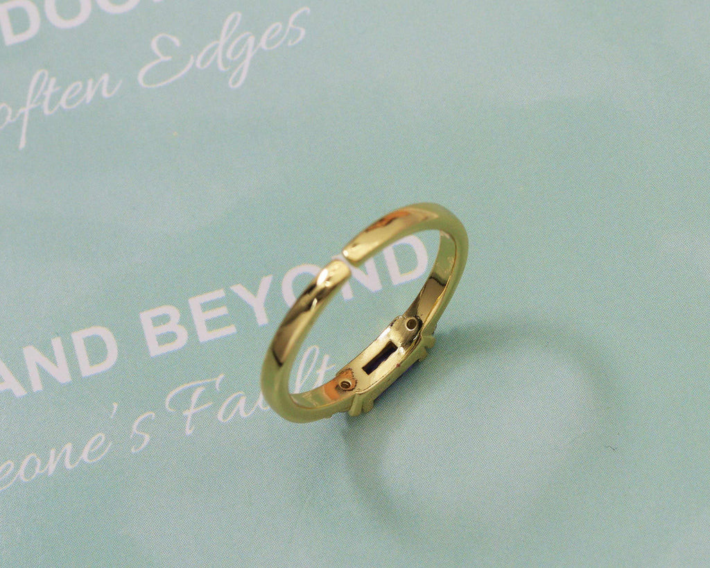 Rectangle Colorful Stone Ring, Sku#X304