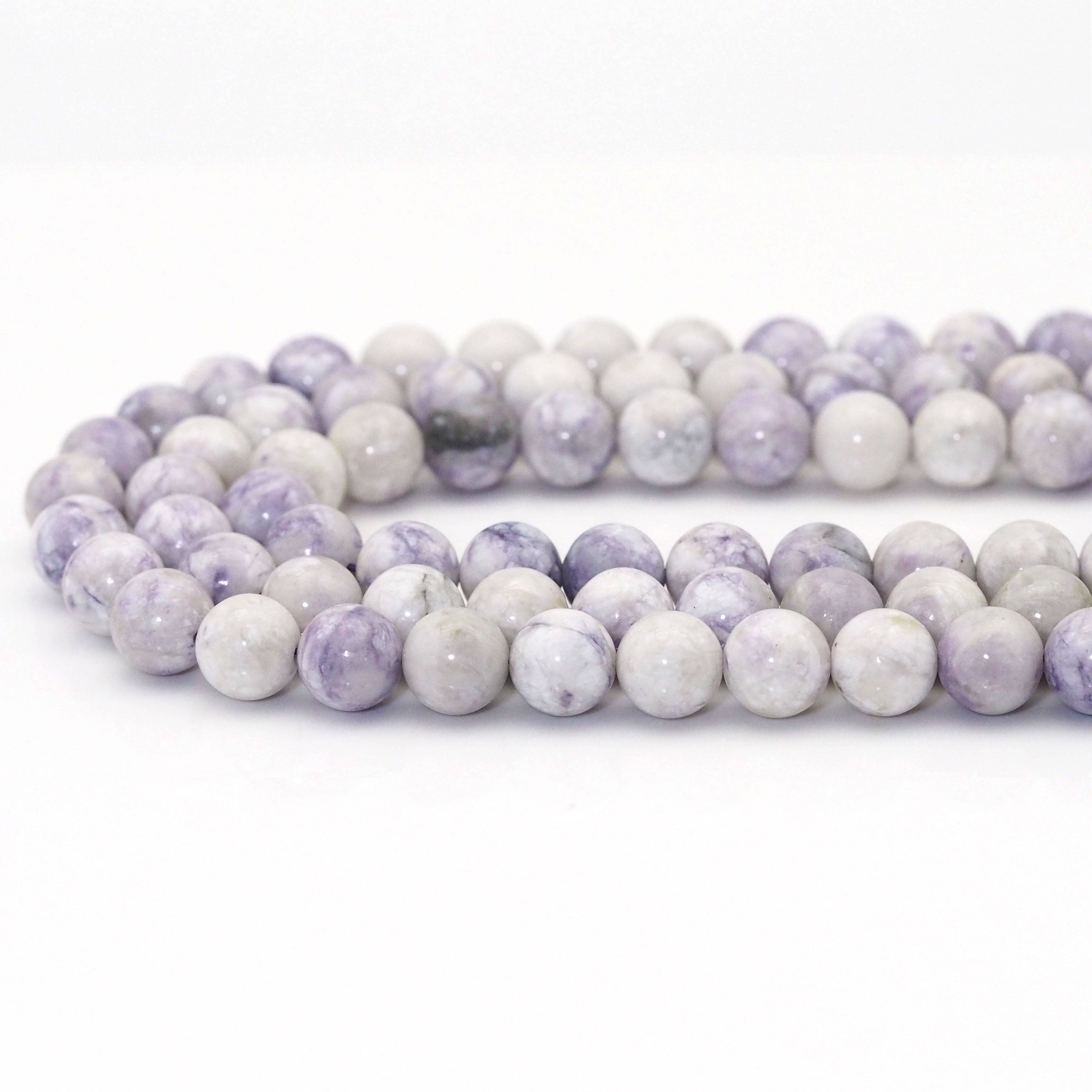 Genuine South Africa Light Purple Turquoise, 6mm/8mm/10mm Round Smooth Beads, Sku#U1609