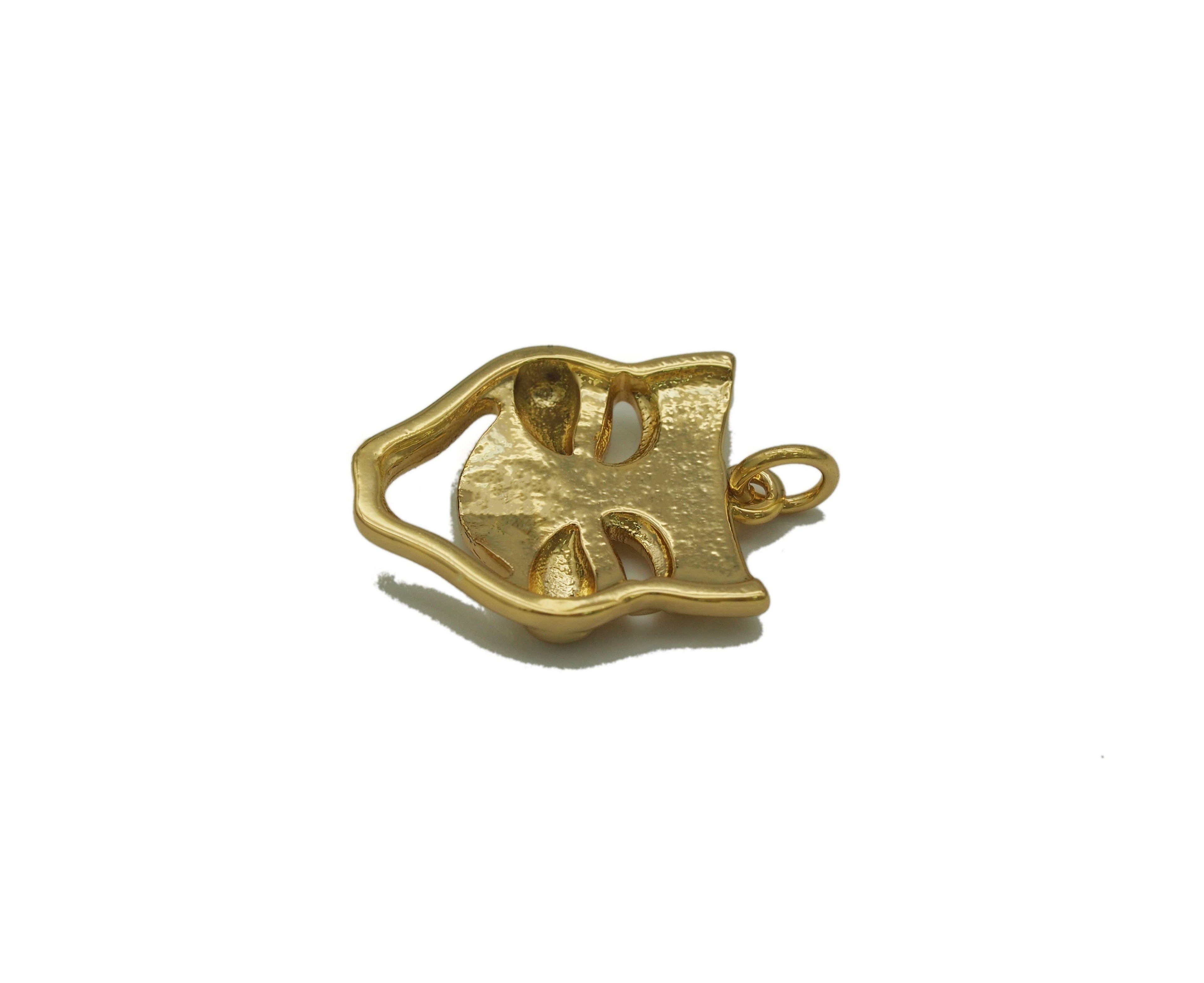 Gold Mask Charm, Sku#F1478C