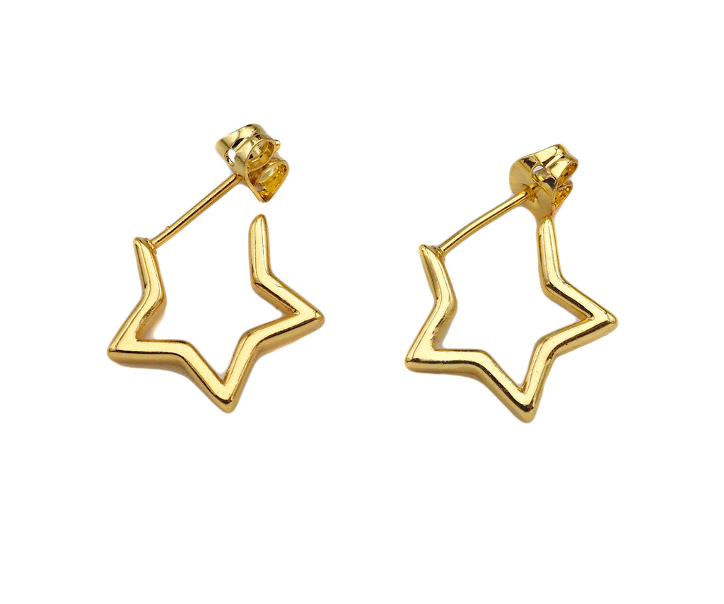 Five Point Star Earrings, LD62