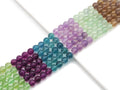 Genuine High Quality Multicolor Fluorite Round Smooth Beads, Sku#U1377