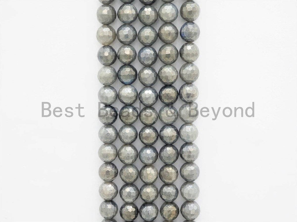 High Quality Natural Faceted Round Labradorite beads, 6mm/8mm/10mm/12mm Gemstone beads, Labradorite Beads,15.5inch strand, SKU#U418