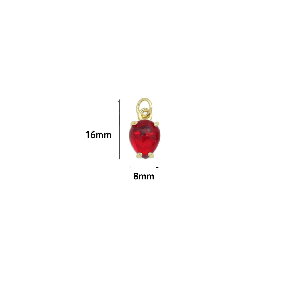 Various Teardrop Stone Charm Pendant,Sku#LD737