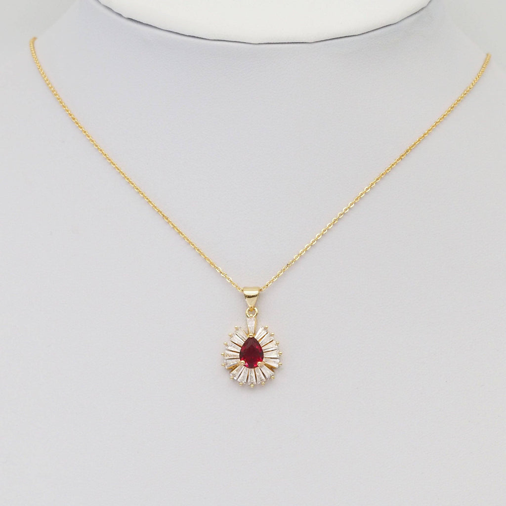 Colorful Big Crystal Stone Teardrop Charm, Sku#LX322