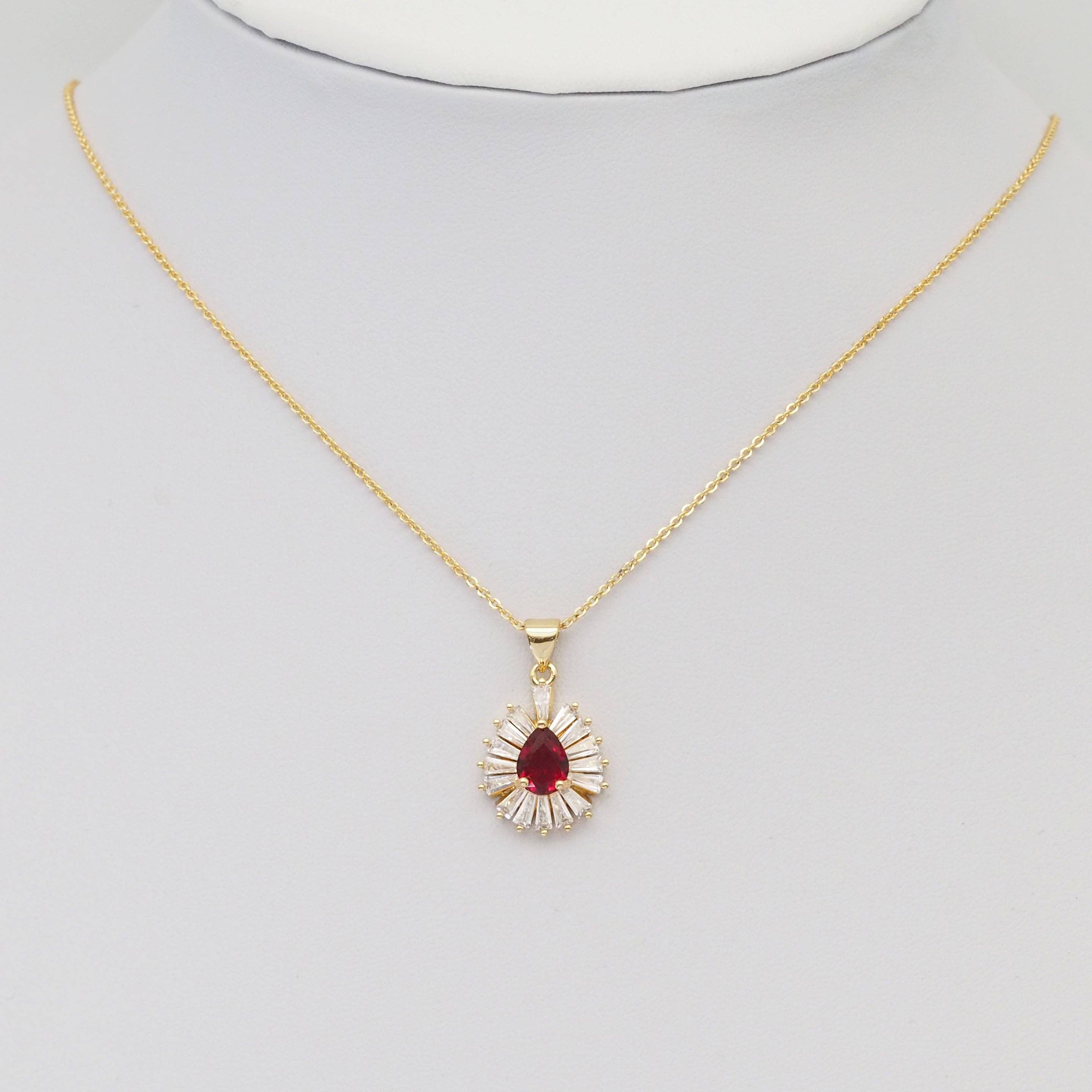 Colorful Big Crystal Stone Teardrop Charm, Sku#LX322