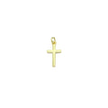 Plain Gold Cross Shape Charm Pendant, Sku#LK1050