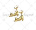 High Polished Cute Cat Shape Pendant/Charm, 18K Gold Filled Cat Charm, Necklace Bracelet Charm Pendant, 23x21mm,Sku#Z1386