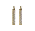 Gold CZ Long Bar Charm, Sku#Y724