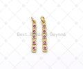 CZ Long Bar Pendant, Sku#LK539